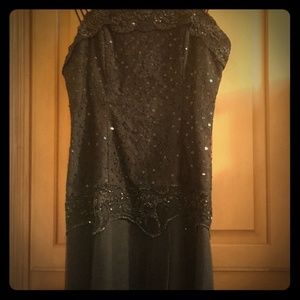 Vintage beaded & sequined little black dress